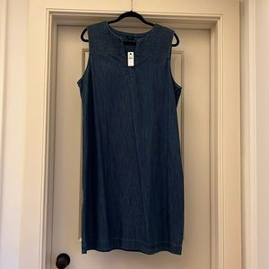 Talbots sleeveless dress size 16 in denim